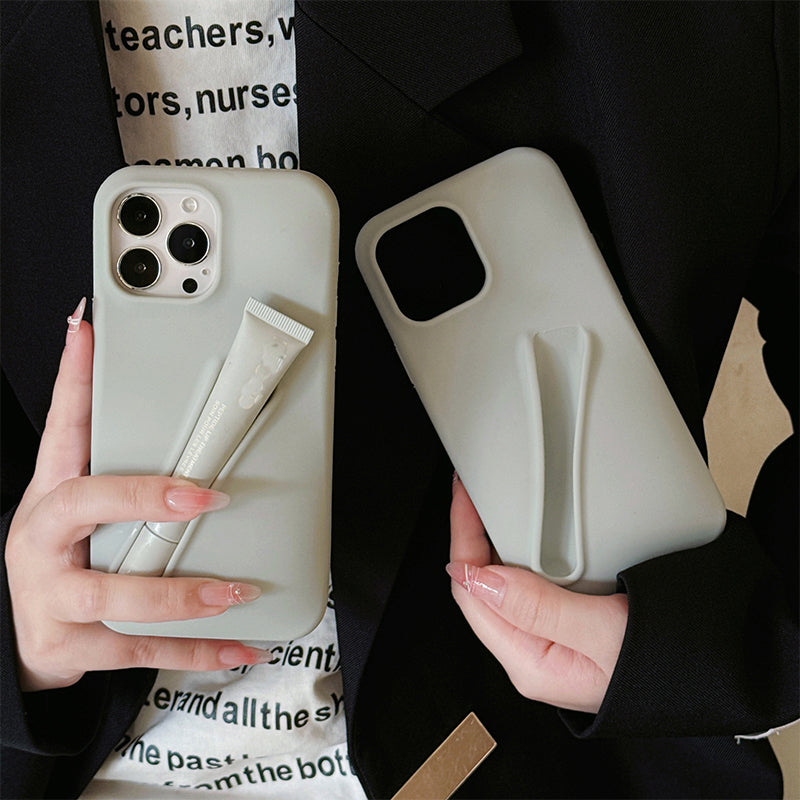 Etui na telefon z holderem na szminkę