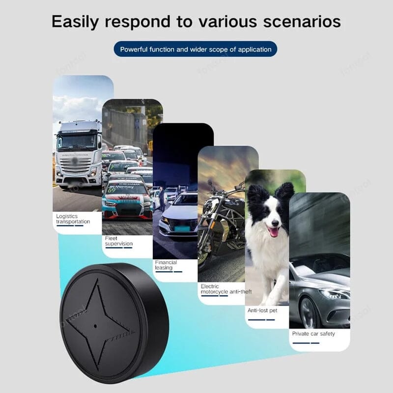 Tracker GPS z silnym magnesem do samochodu