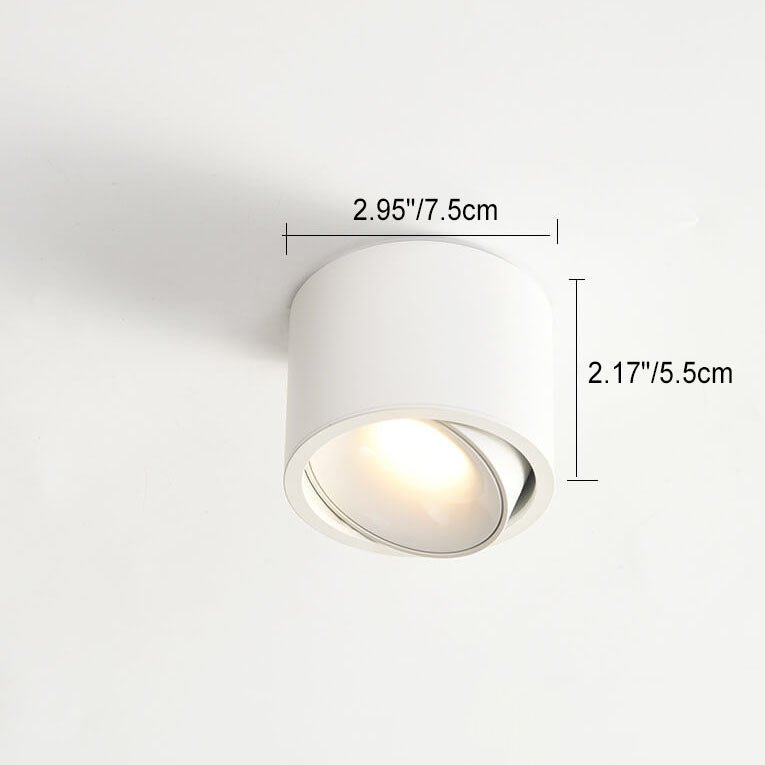 Origo Minimalistyczna Lampa sufitowa LED - Regulowana Okrągła Lampa wpuszczana