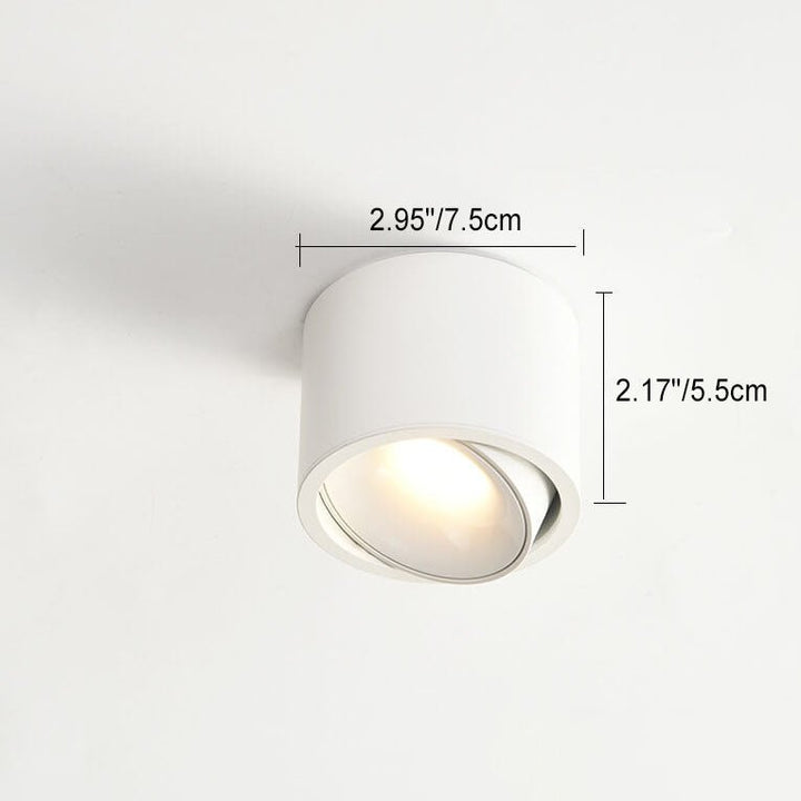 Origo Minimalistyczna Lampa sufitowa LED - Regulowana Okrągła Lampa wpuszczana