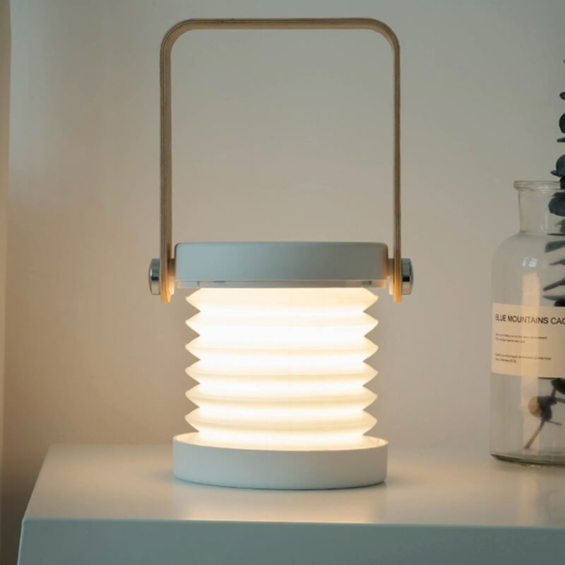 Lampa latarniana nocna lampa kreatywna składana przenośna lampa LED na stół