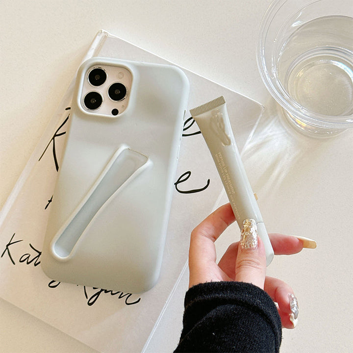 Etui na telefon z holderem na szminkę