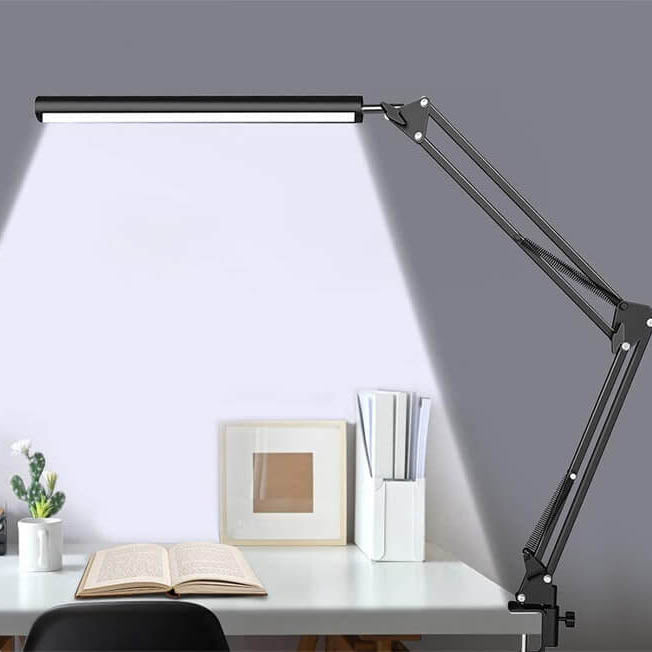 Składana Lampa Stolikowa LED z Długim Ramieniem Ochrony Oczu USB