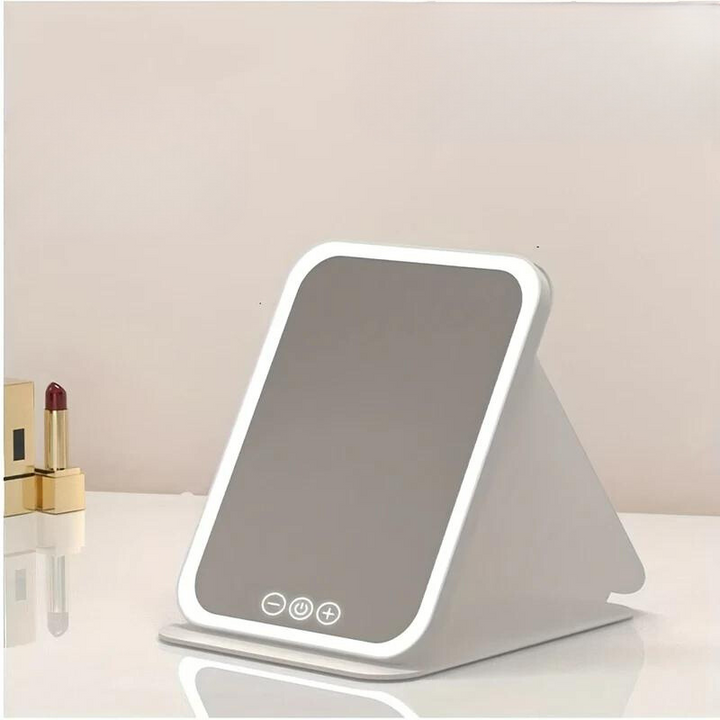 GlowMirror – Lusterko do makijażu LED z ładowaniem USB