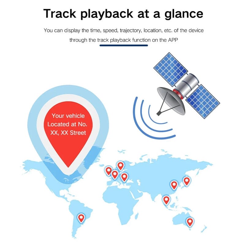 Tracker GPS z silnym magnesem do samochodu