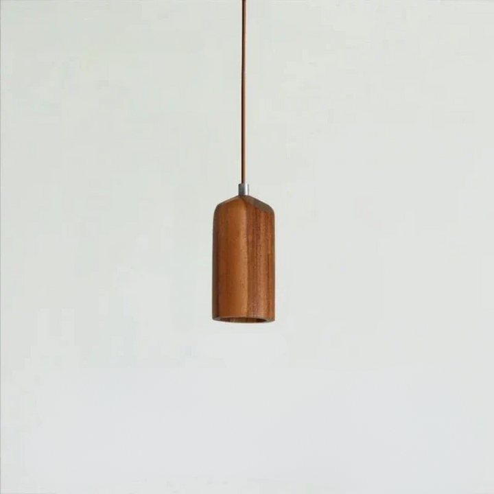 SkandicGlow | Skandynawska lampa wisząca z drewna