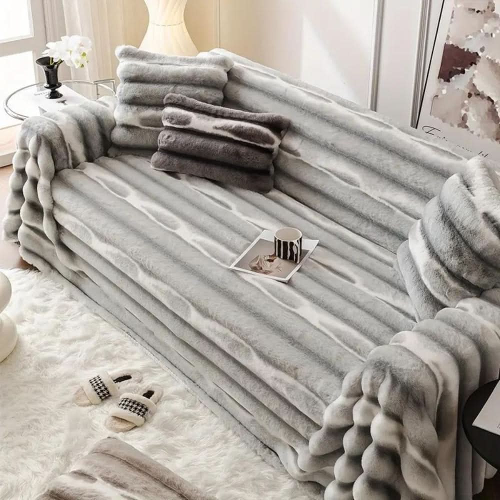 FleeceElegance - Gruba i chmurowa pokrywa na sofę