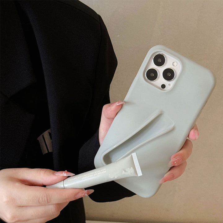 Etui na telefon z holderem na szminkę