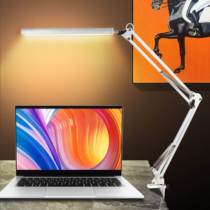 Składana Lampa Stolikowa LED z Długim Ramieniem Ochrony Oczu USB