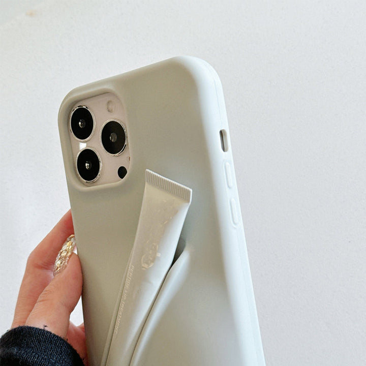 Etui na telefon z holderem na szminkę