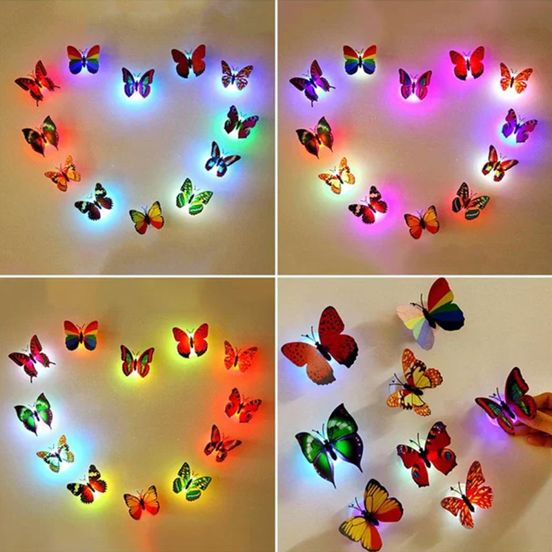 3D LED Dekoracja Motyla Nocna Lampa