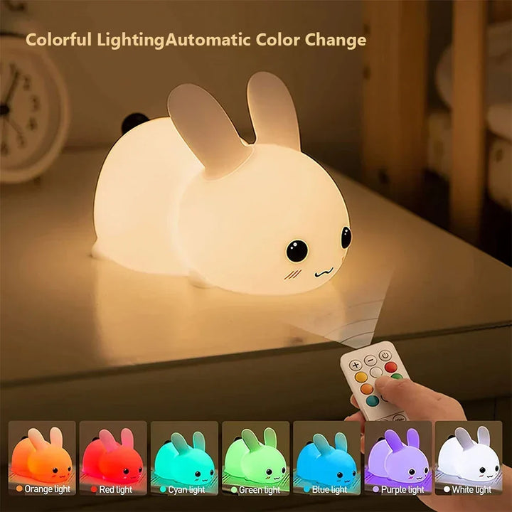 Urocza Lampa Nocna Króliczek - BunnyGlow |