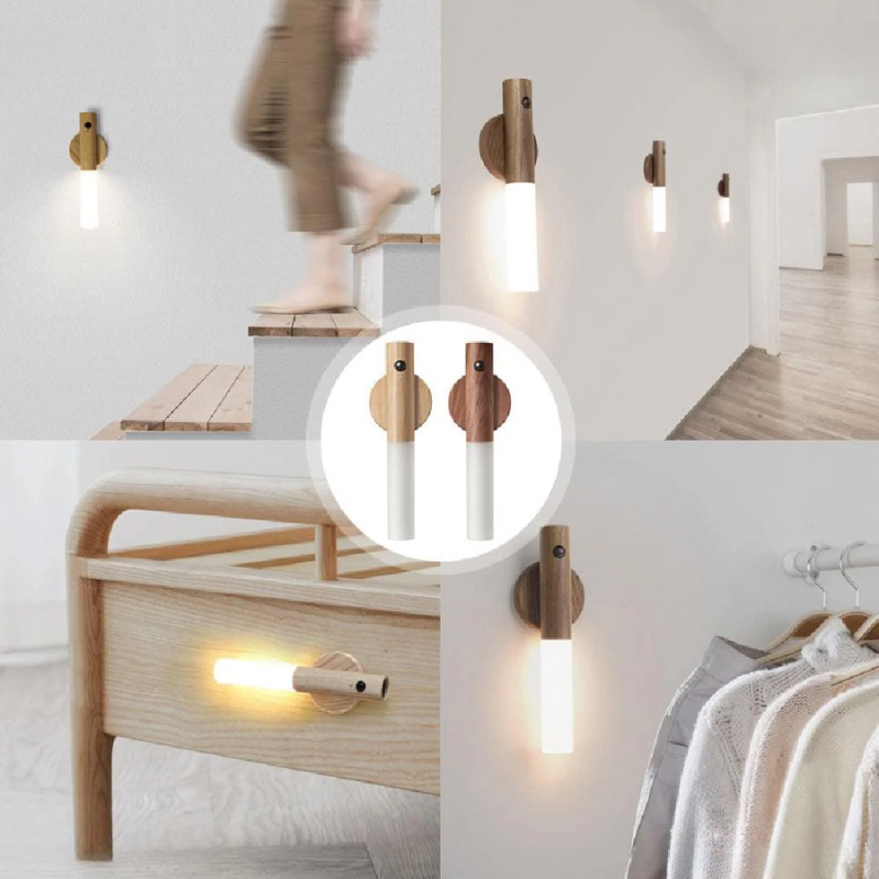 LED Nocna Lampa z Czujnikiem Ruchu - Natychmiastowe Oświetlenie do Domu |