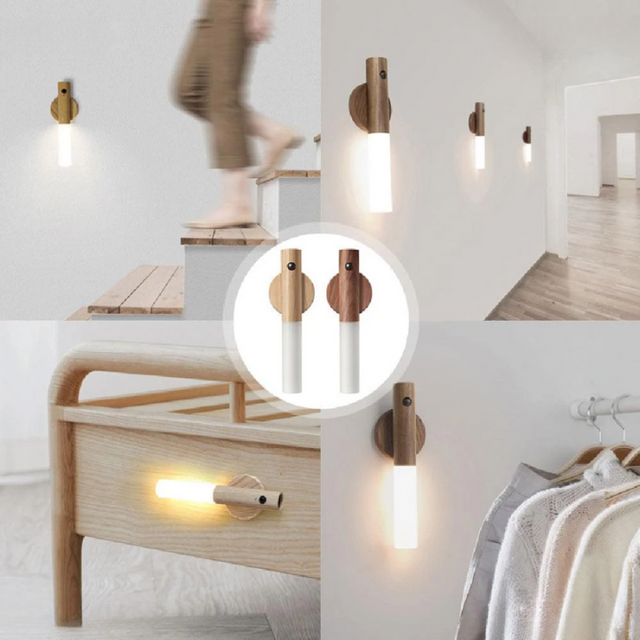 LED Nocna Lampa z Czujnikiem Ruchu - Natychmiastowe Oświetlenie do Domu |