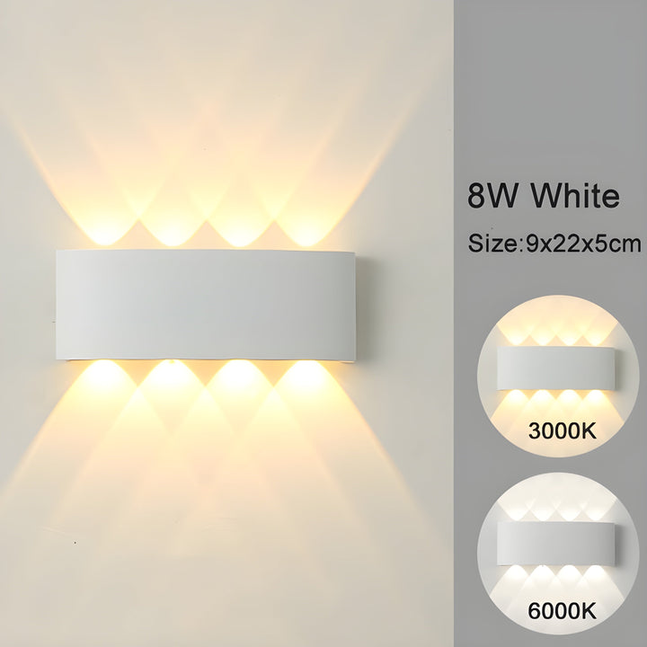 LED lampy ścienne do wnętrz i na zewnątrz