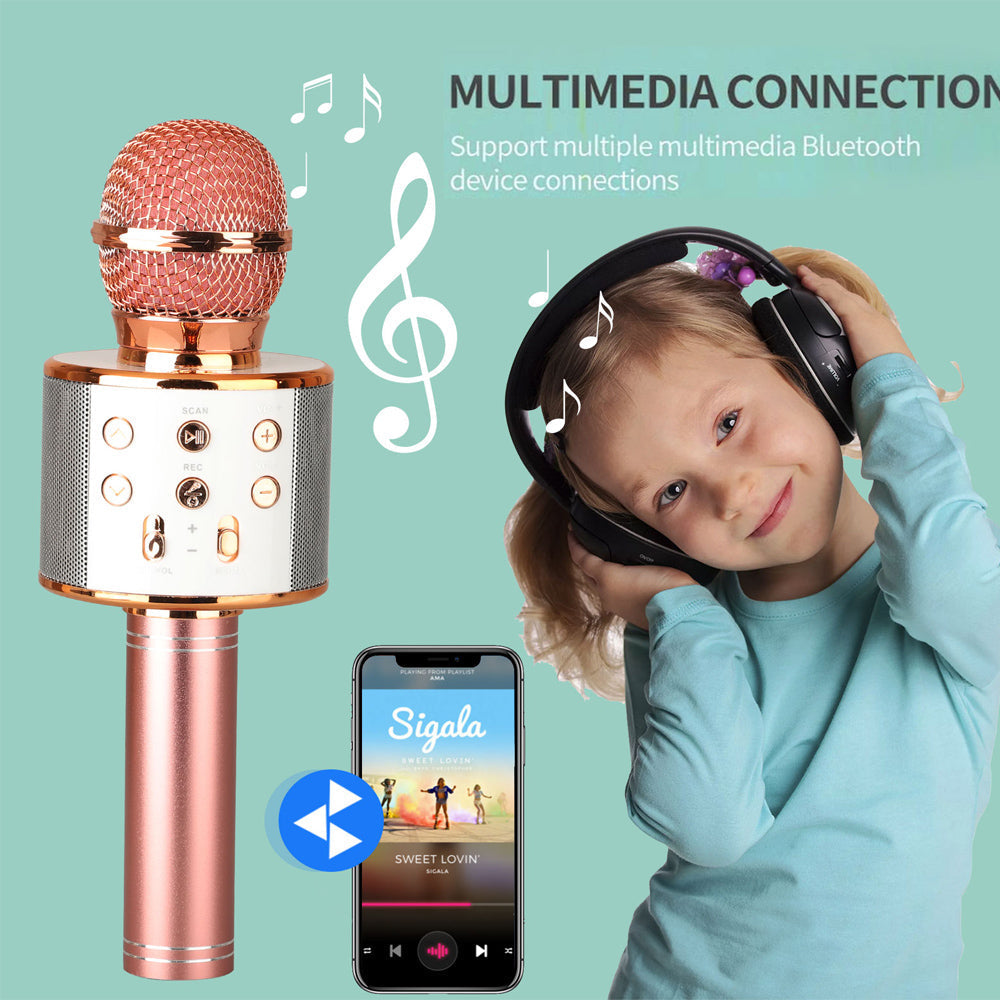 Bezprzewodowy mikrofon karaoke Bluetooth z możliwością ładowania