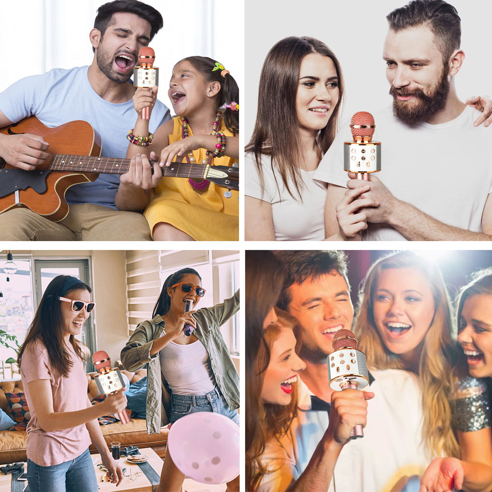 Bezprzewodowy mikrofon karaoke Bluetooth z możliwością ładowania