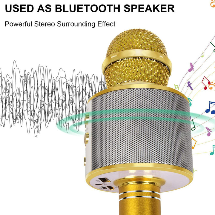Bezprzewodowy mikrofon karaoke Bluetooth z możliwością ładowania