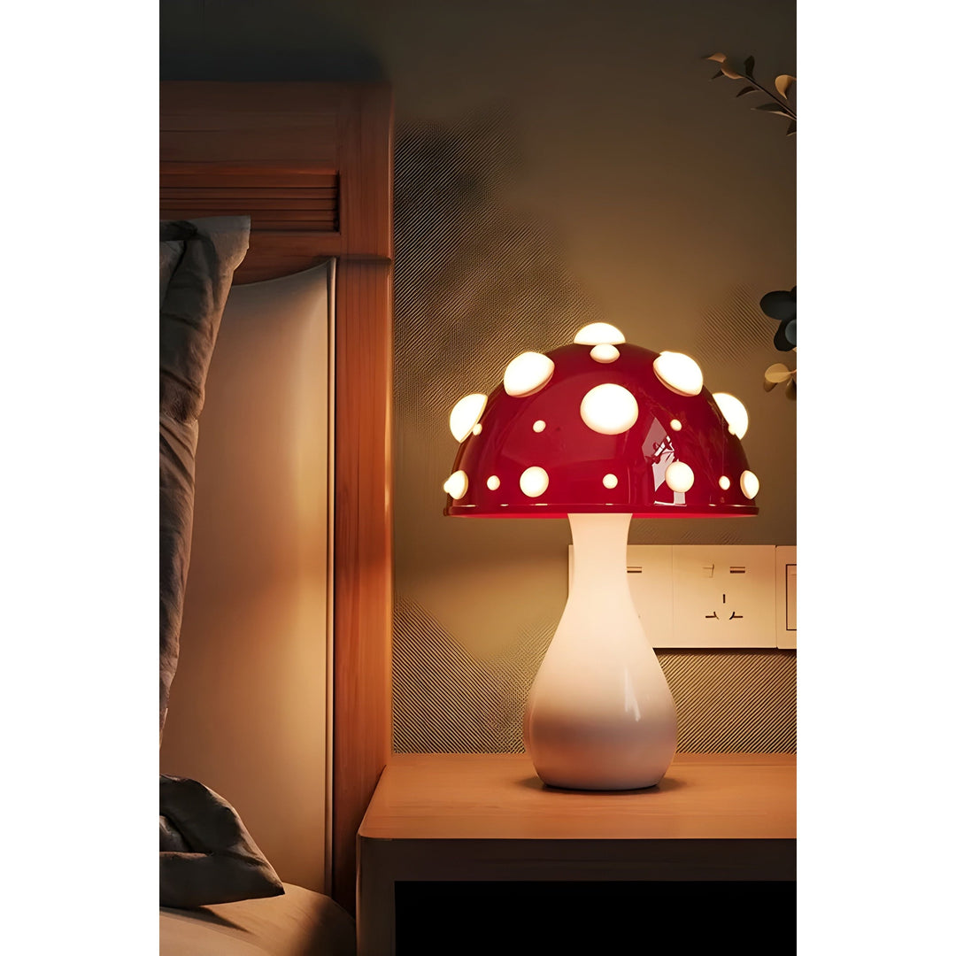 Lampa - Dekoracyjna Lampa Stołowa w Kształcie Grzyba