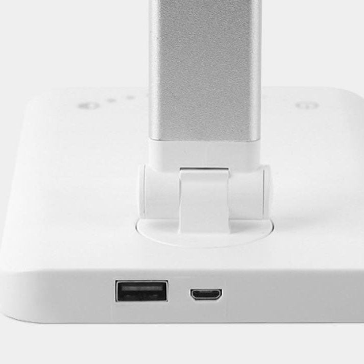 Minimalistyczna składana lampa biurkowa LED USB w kształcie kwadratu
