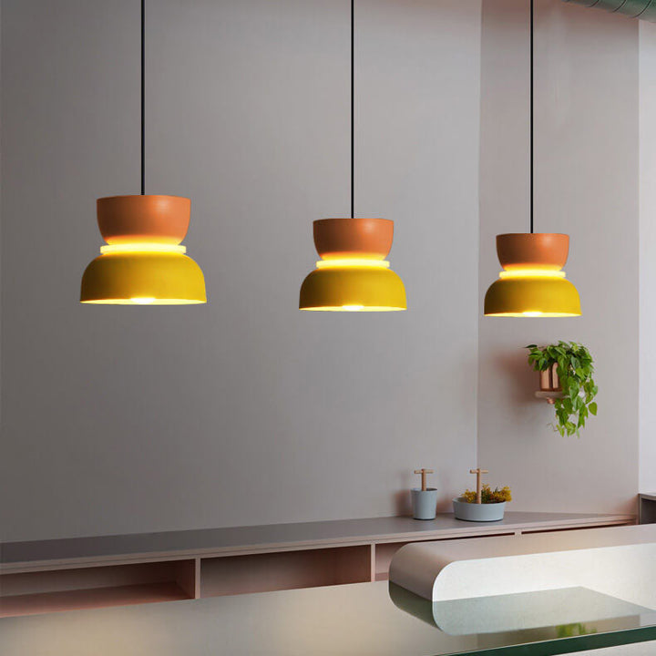 Nordycka kolorowa lampa wisząca LED 1-punktowa Macaron