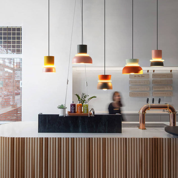 Nordycka kolorowa lampa wisząca LED 1-punktowa Macaron