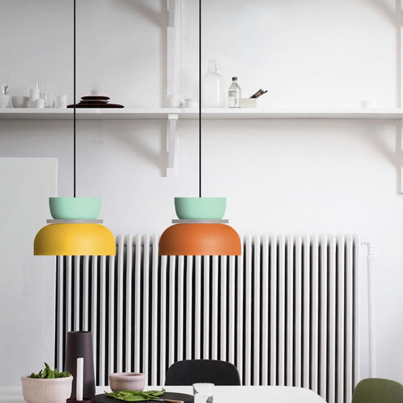 Nordycka kolorowa lampa wisząca LED 1-punktowa Macaron