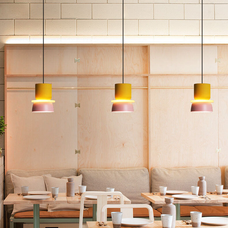 Nordycka kolorowa lampa wisząca LED 1-punktowa Macaron