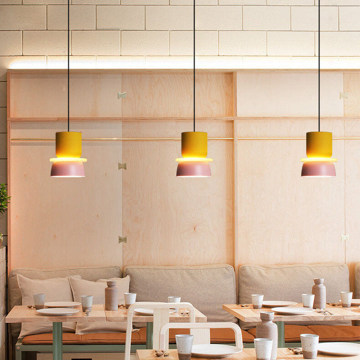 Nordycka kolorowa lampa wisząca LED 1-punktowa Macaron