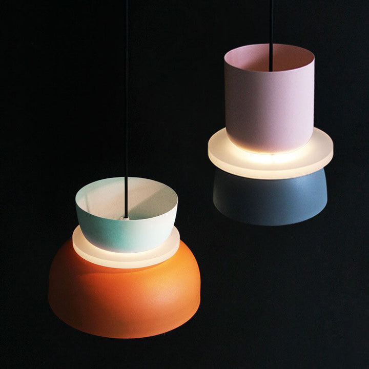 Nordycka kolorowa lampa wisząca LED 1-punktowa Macaron