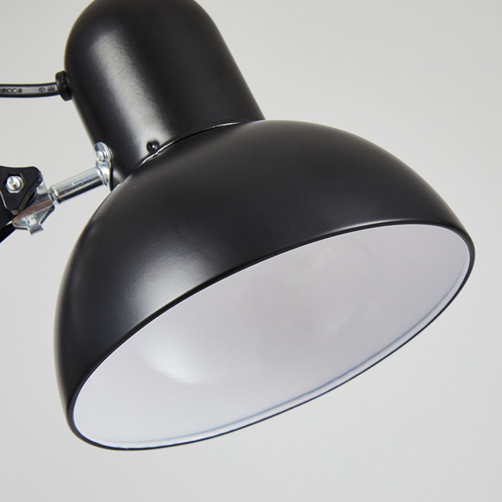 Nowoczesna minimalistyczna lampa stołowa z regulowanym ramieniem i klipsem wykonana z ABS z 1 źródłem światła do sypialni