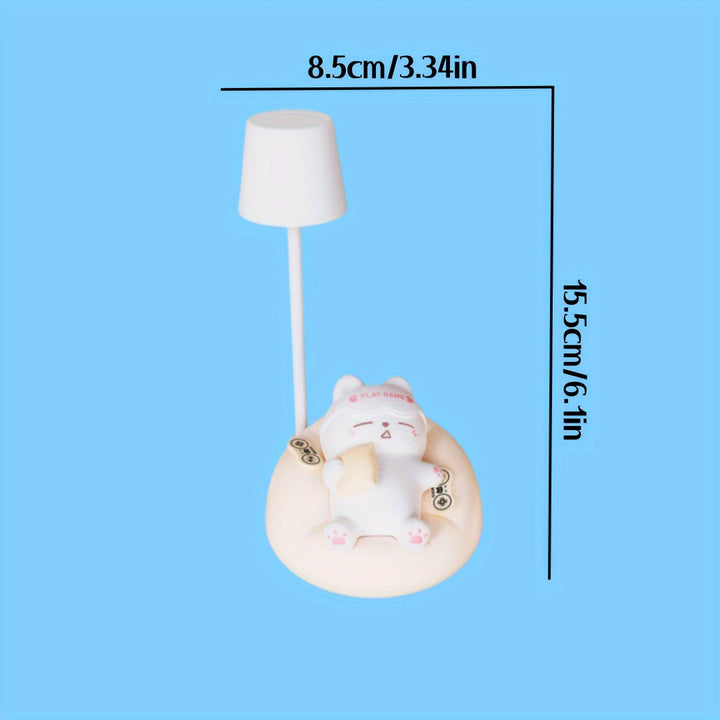 LumiKat Lampa - Urocza LED Lampa Nocna w Kształcie Kota