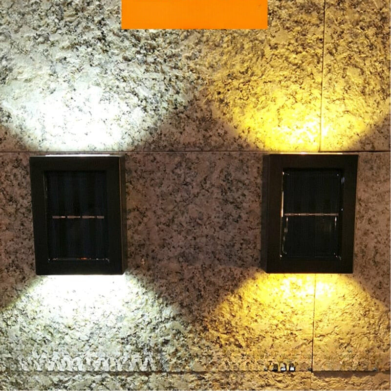 Lampa ścienna na taras zasilana energią słoneczną
