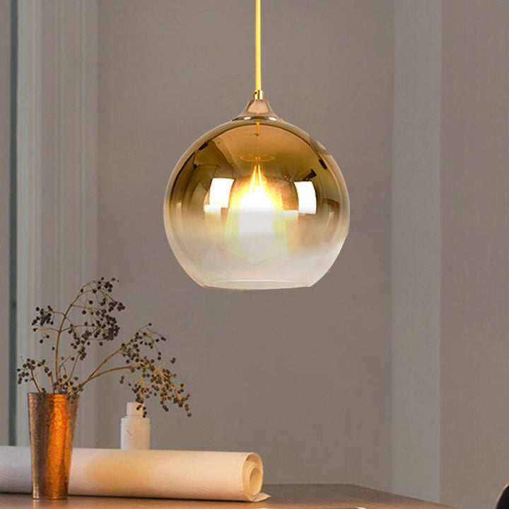 Współczesna okrągła lampa wisząca