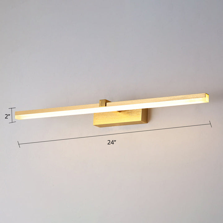 Złota Lampa Łazienkowa LED Nowoczesny Design