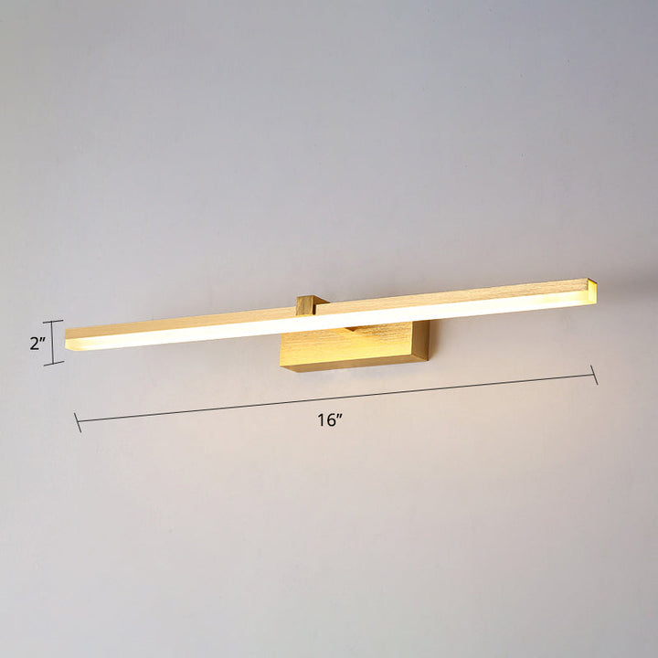 Złota Lampa Łazienkowa LED Nowoczesny Design