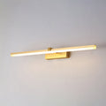 Złota Lampa Łazienkowa LED Nowoczesny Design