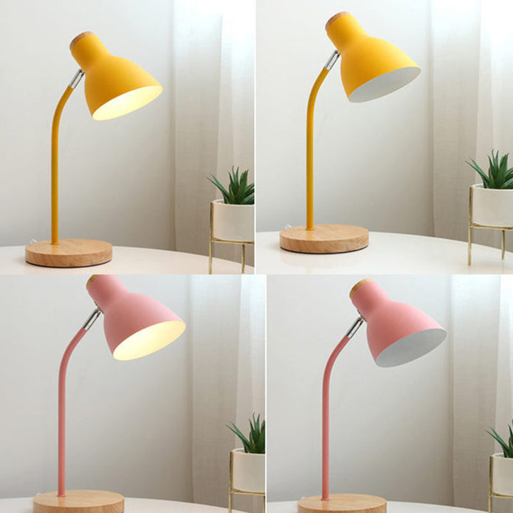 Lampa stołowa w kształcie latarki Macaron Metal 1-wattowa lampa nocna do pokoju dziecięcego