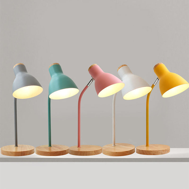 Lampa stołowa w kształcie latarki Macaron Metal 1-wattowa lampa nocna do pokoju dziecięcego