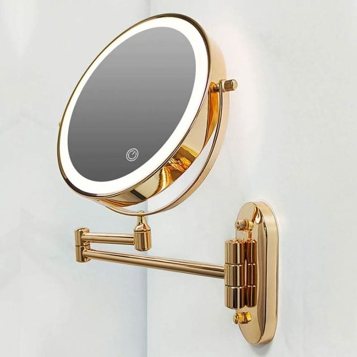 LUXMIRROR – Luksusowe Złote Lustro do Makijażu