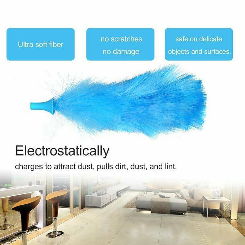Obrotowy elektryczny duster 360° z silnikiem i ściereczką do kurzu z 2 szczotkami