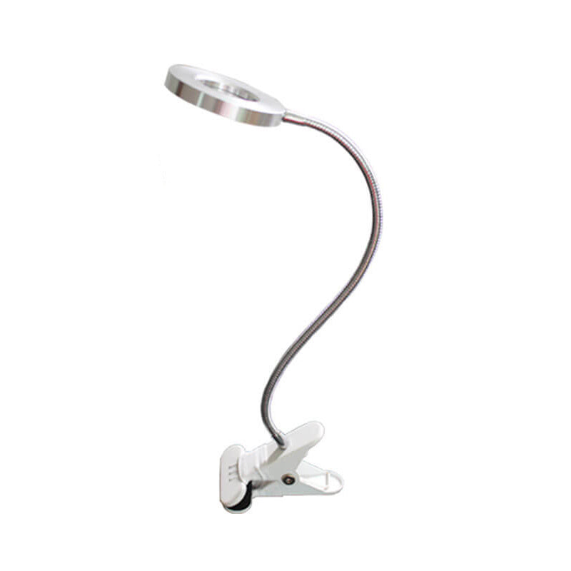 Kreatywna prosta lampa biurkowa LED z klipsem na guziki USB
