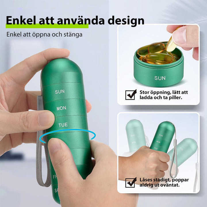 7-dniowy przenośny organizer na tabletki do podróży