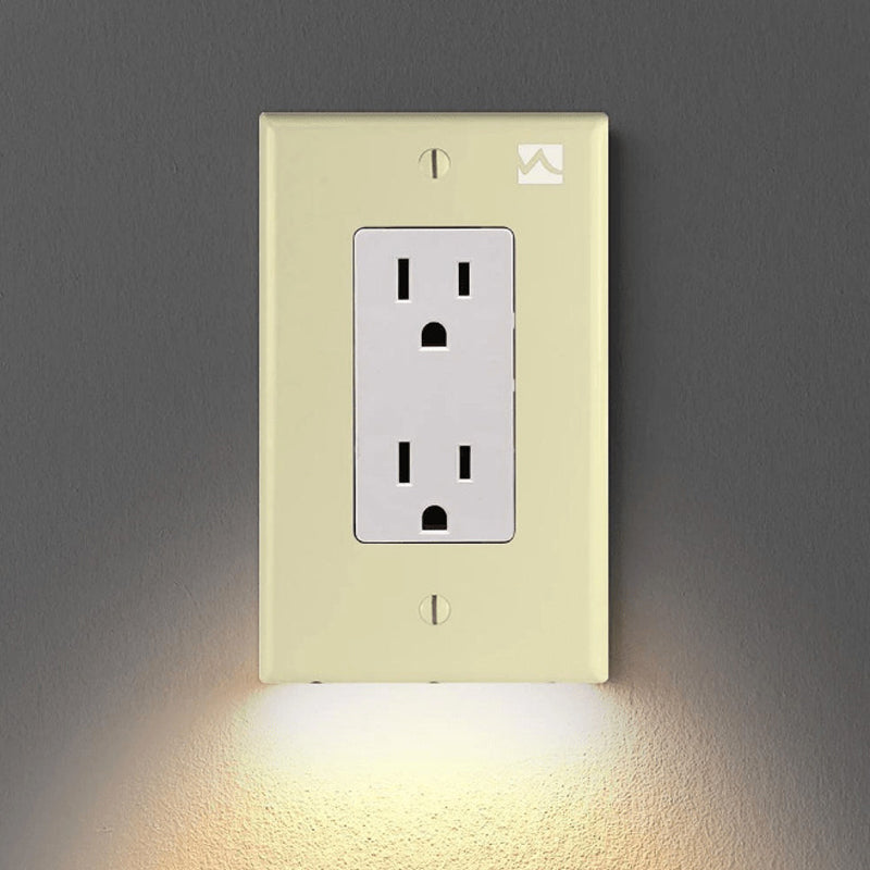 Gniazdo ścienne z podświetleniem LED