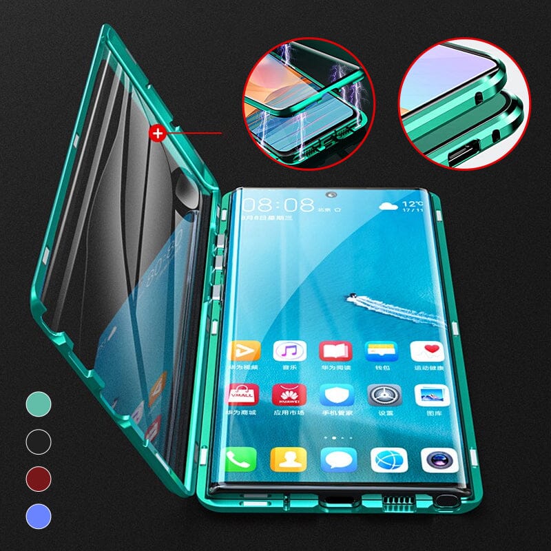 Samsung magnetyczny szklany etui podwójnie szklane
