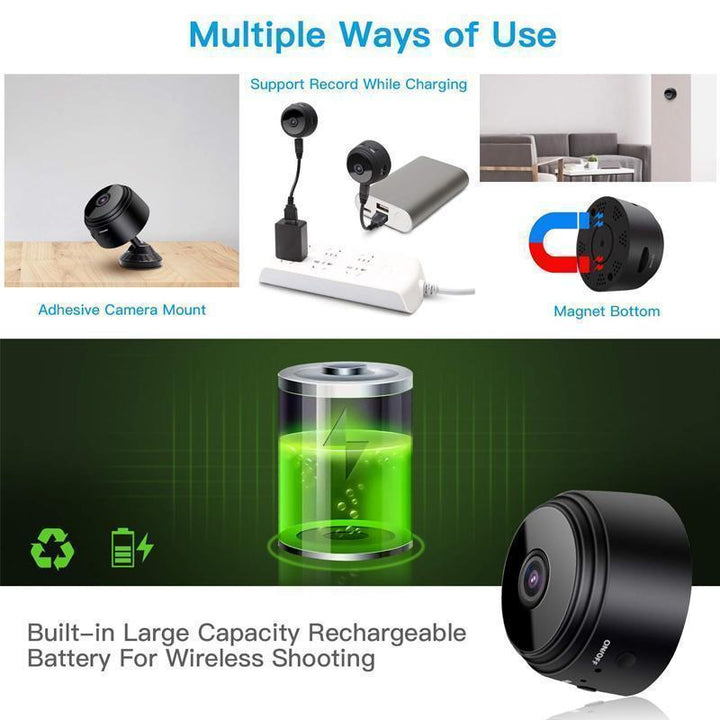 1080p Magnetyczna Mini Kamera WiFi - Kamera Cofania do Przyczepy Kempingowej