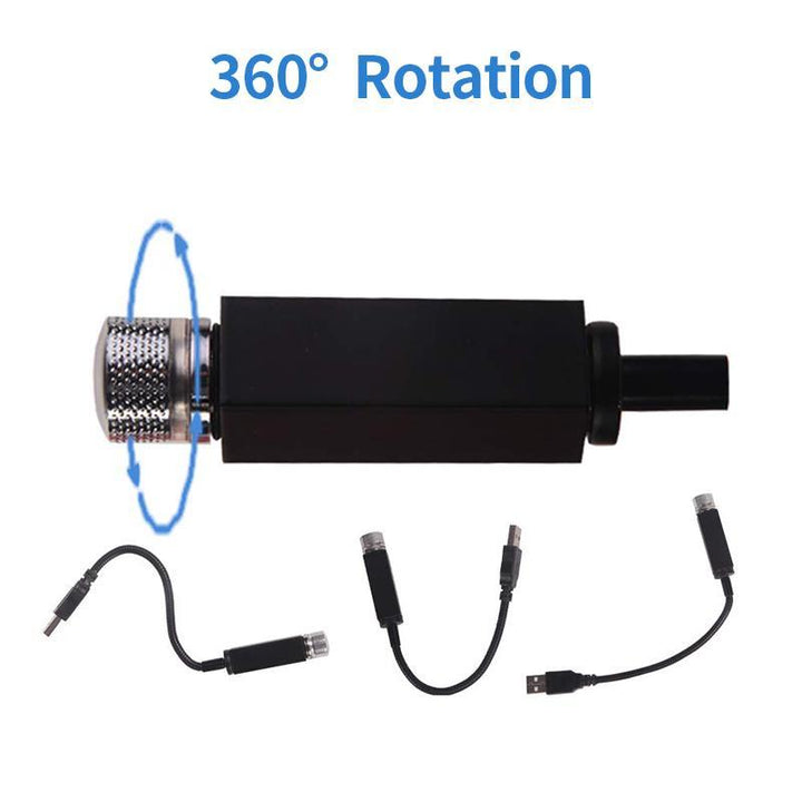 Kolorowa lampa romantyczna USB na sufit samochodu i w domu