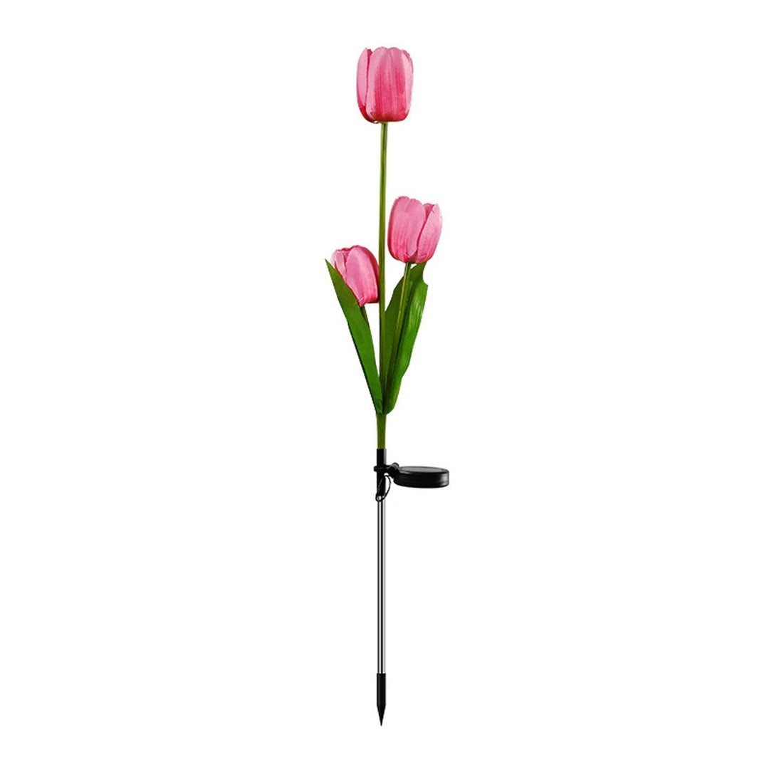 Słoneczna Lampa Tulipanowa do Ogrodu LED Lampa Kwiatowa na Ziemi