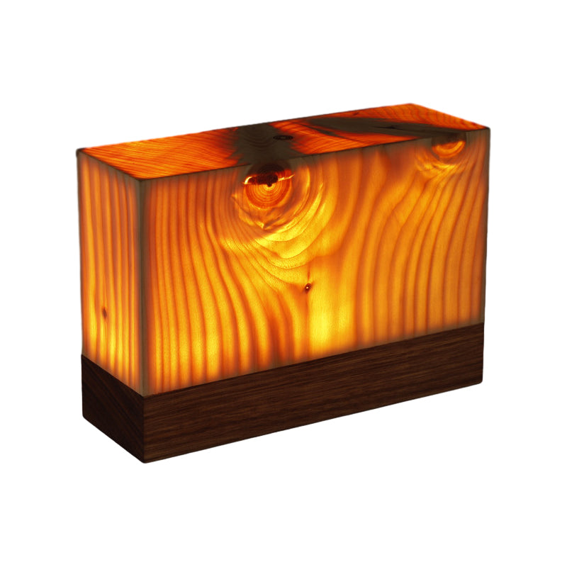 LumiWood – Lampa stołowa LED z baterią i dotykowym sterowaniem