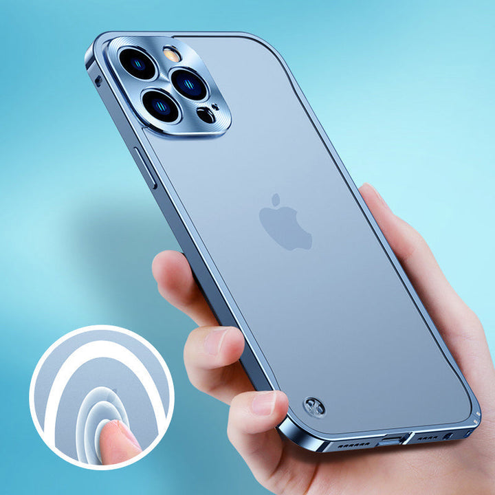 Magnetyczna etui na telefon iPhone z metalową ramą |
